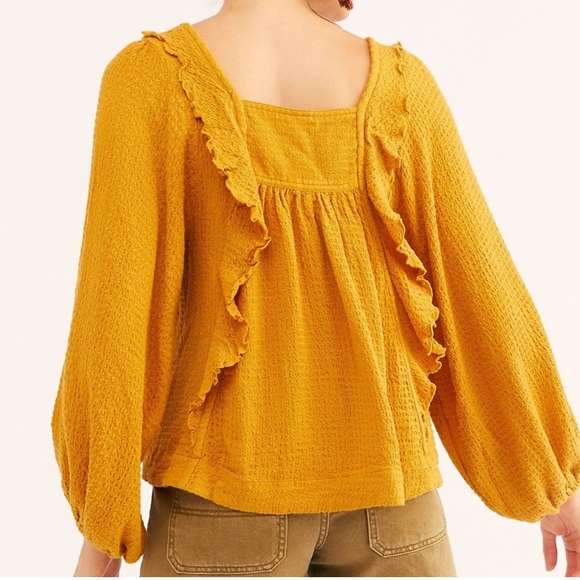*SOLD* Free People Bonnie square neck top. - Picture 2 of 6